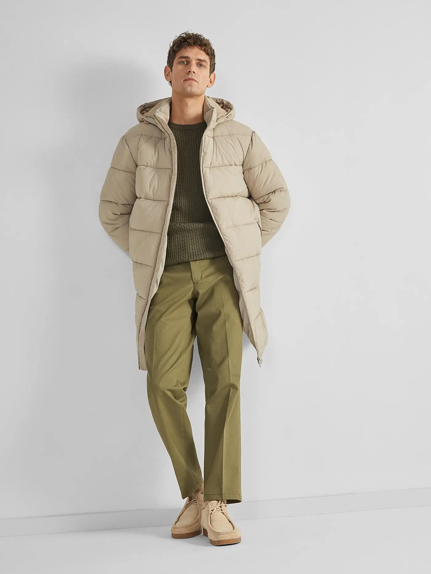SELECTED | Steppmantel SLHCOOPER | creme